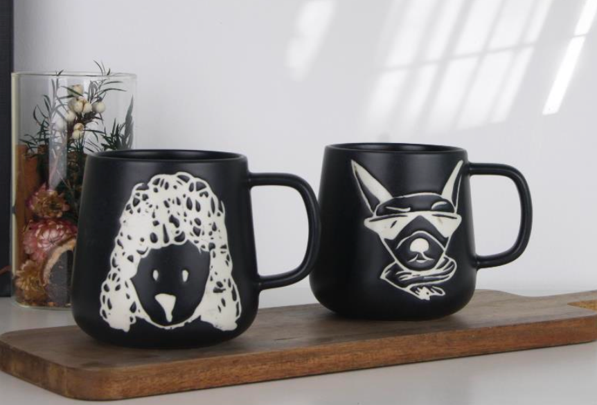 Bold Pet Portrait Ceramic Mugs