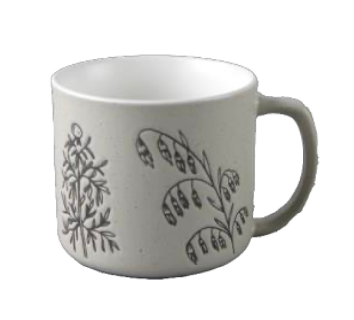 Minimalist Botanical Ceramic Mugs - Set #1