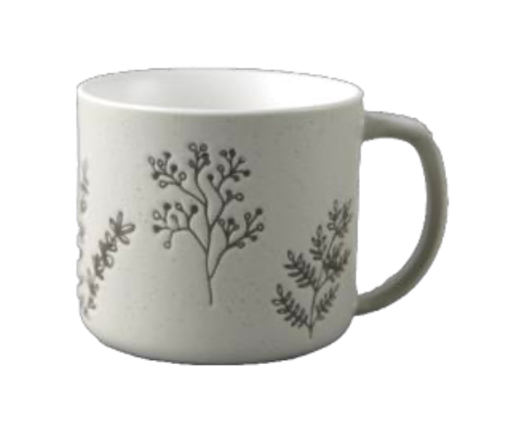 Minimalist Botanical Ceramic Mugs - Set #1