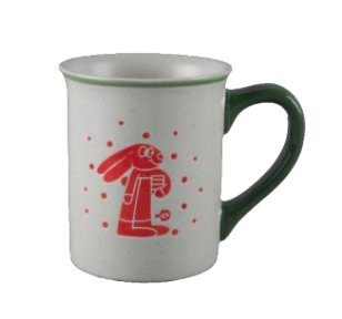 Festive Red Holiday Character Ceramic Mugs - Set #2