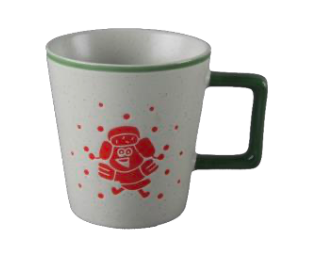 Festive Red Holiday Character Ceramic Mugs - Set #3