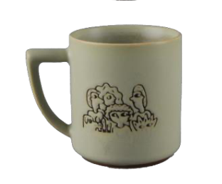 Earthy Sketch Art Ceramic Mugs - Set #1